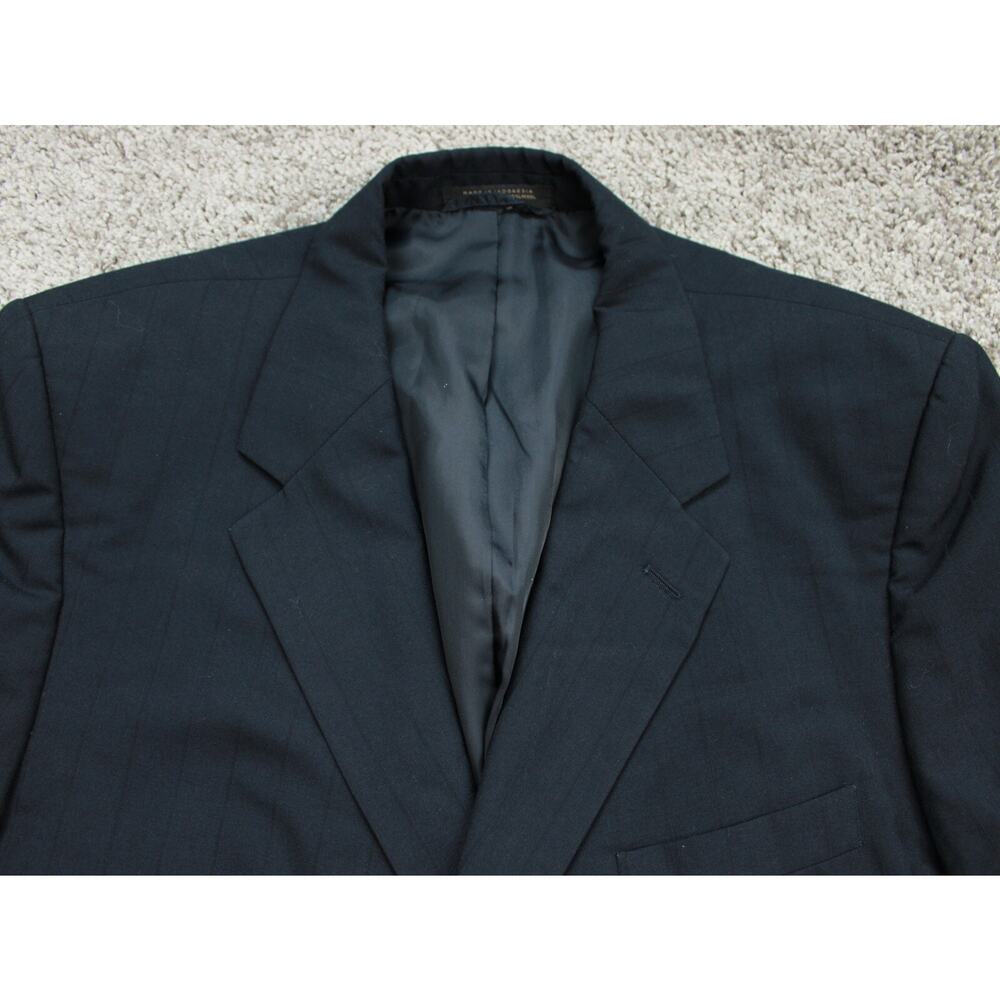 Petrocelli Navy Blazer Mens 44S Wool Blend Sport Coat - Picture 2 of 11